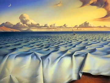 Surrealism Painting - modern contemporary 14 surrealism sailing on cloth